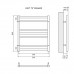 Полотенцесушитель электрический Lemark Unit П7 LM45607EBL 500x600, левый/правый, черный