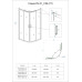 Душевой угол Veconi Rovigo RV-01B, 900x900x1950,черный, стекло прозрачное
