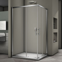 Душевой угол Veconi Rovigo RV-30, 1200x900x1900 хром, стекло прозрачное