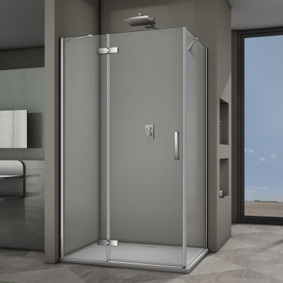 Душевой угол Veconi Rovigo RV-064, 1200x900x1950 хром, стекло прозрачное