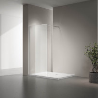 Душевая перегородка Veconi Korato KR-72, 1100x2000, хром, стекло прозрачное