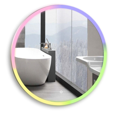Зеркало AZARIO Жемчужина Нео/Perla neo - RGB D770 сенсорный выключатель, мультицвет (LED-00002610) Зеркало AZARIO Жемчужина Нео/Perla neo - RGB D770 сенсорный выключатель, мультицвет (LED-00002610)