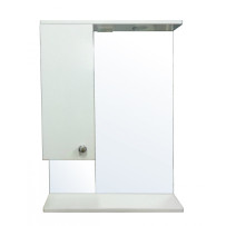 Loranto Моника Зеркало-шкаф 60 со светильником, левостороннее, 600х695х150