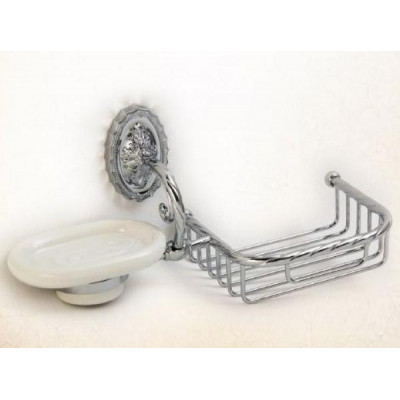 Мыльница с корзинкой Migliore Edera ML.EDR-60.326.CR, хром