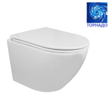 Унитаз подвесной Azario Grado Tornado AZ-0046-UQ3 безободковый с сидением микролифт