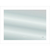 Зеркало для ванной ДИОД ДИЗАЙН/LED ДИЗАЙН/DESIGN PRO 060 80 часы с подсветкой с антизапотевателем прямоугольное 