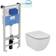 Инсталляция с унитазом Ideal Standard Tesi PR386801 унитаз rimless + инсталляция пневмо 3 в 1