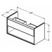 Тумба под раковину подвесная 100 см Ideal Standard CONNECT AIR E0828KN