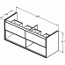 Тумба под раковину подвесная 130 см Ideal Standard CONNECT AIR E0831PS
