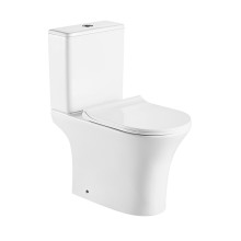 Унитаз напольный Rock Plus с крышкой Soft Close безободковый, двойной слив