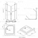 Душевое ограждение Тау-Блэк, 90*90*207 ,низкий поддон, квадрат Щ0000054038