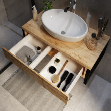 Тумба под раковину подвесная GRUNGE LOFT 90П 1в.я Дуб Вотан