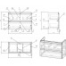 Тумба под раковину подвесная MODUO SLIM 80