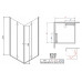 Душевой уголок Radaway EOS KDD-B 100x100 прозрачное стекло