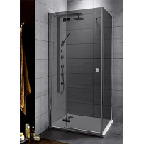Душевой уголок Radaway Almatea KDJ 100x80 L стекло графит