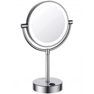 Косметическое зеркало Wasserkraft K-1005 двухстороннее, с подсветкой Косметическое зеркало Wasserkraft K-1005 двухстороннее, с подсветкой