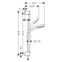 Душевой гарнитур Hansgrohe Crometta 100 Vario 26651400