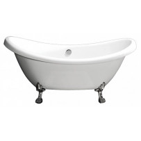 Акриловая ванна BelBagno BB05-CRM ножки хром