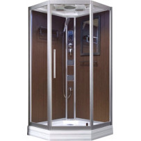 Душевая кабина 100х100 Niagara Lux 7717WD хром, медь