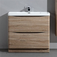 Раковина с тумбой BelBagno Ancona-N 80 rovere bianco напольная Раковина с тумбой BelBagno Ancona-N 80 rovere bianco напольная