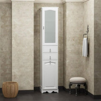 Пенал-шкаф Opadiris Риспекто 40 R белый матовый, с б/к Z0000012637