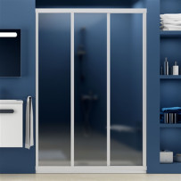 Душевая дверь Ravak ASDP3-130 Grape, профиль белый