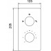 Термостат RGW Shower Panels SP-42-01 С ВНУТРЕННЕЙ ЧАСТЬЮ, для душа