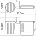 Держатель туалетной бумаги Wasserkraft Exter K-5259 с держателем освежителя воздуха