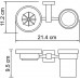 Стакан Wasserkraft Lippe K-6526 с мыльницей