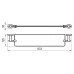 Полка Ravak Chrome CR 500.00 64 см Полка Ravak Chrome CR 500.00 64 см
