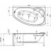 Акриловая ванна Aquanet Sofia 170x100 R