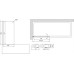 Шторка на ванну Vegas Glass EV Lux 0075 09 10 L профиль золото, стекло сатин
