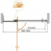 Душевая дверь в нишу Cezares Slider B 1 90/100 C Cr