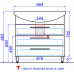 Тумба с раковиной Aqwella Аллегро 85 3 ящика