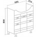 Тумба под раковину Runo Турин 75