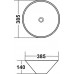 Раковина Melana MLN-T4006-B8+B3 салатово-красный