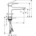 Смеситель Hansgrohe Metropol 32502000 для раковины, с донным клапаном Push-Open