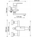 Смеситель Wasserkraft Alme 1501 для ванны с душем