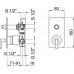 Смеситель Webert Living LV860101 С ВНУТРЕННЕЙ ЧАСТЬЮ, для ванны с душем