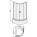 Душевой уголок Dolphin TN-110 100x100 с поддоном