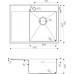 Мойка кухонная Omoikiri Akisame 65-LG-R светлое золото