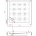 Душевой поддон Cezares Tray квадратный 95, акриловый