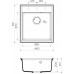 Мойка гранитная Omoikiri Daisen 46-BL черная