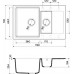 Мойка гранитная Omoikiri Daisen 78-2-DС темный шоколад