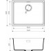 Мойка гранитная Omoikiri Kata 54-U-DC темный шоколад