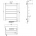 Полотенцесушитель электрический Тругор ЛЦ эл ТЭН 3 П 80x40 Полотенцесушитель электрический Тругор ЛЦ эл ТЭН 3 П 80x40