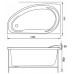 Акриловая ванна Aquanet Maldiva 150x90 L