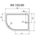 Душевой поддон Cezares ТРЕЙ/TRAY-A-RH-100/80-550-15-W-R (100x80)