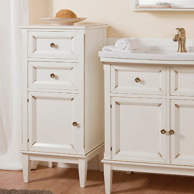 Тумба для ванной Caprigo Джардин BIANCO Light Vintage L