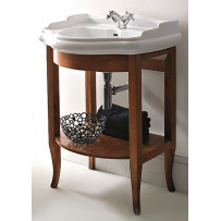 Раковина с тумбой Kerasan Retro с полкой (69 см) орех